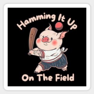 Pig baseball Sticker